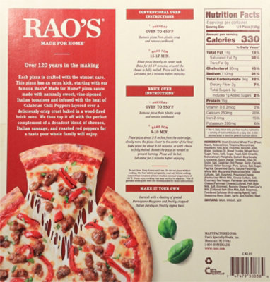 Raos Pizza Sausage Italian Arrabiatta - 21.2 OZ - Image 5