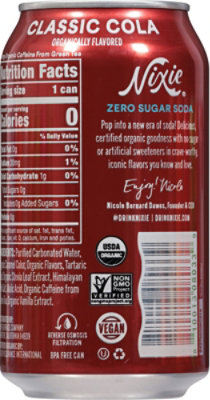 Nixie Soda Zero Sugar Classic Cola Organic - 12 FZ - Image 6