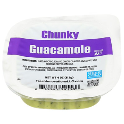 Guacamole Chunky Grab & Go - 4 OZ - Image 1