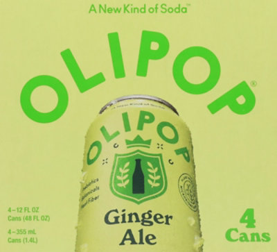 Olipop Soda Prebiotic Ginger Ale 4-12fz - 4-12 FZ - Image 6