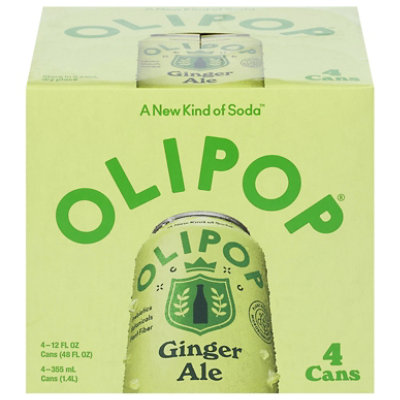 Olipop Soda Prebiotic Ginger Ale 4-12fz - 4-12 FZ - Image 2