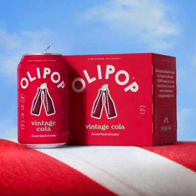 OLIPOP Vintage Cola Prebiotic Soda Cans - 4-12 Fl. Oz. - Image 5