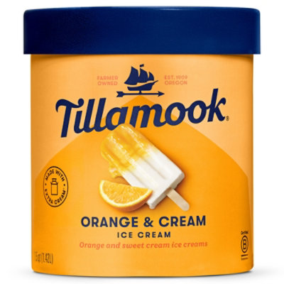 Tillamook Orange & Cream Ice Cream - 48 Oz - Image 1