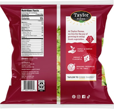 Taylor Farms Garden Salad 24oz Bag - 24 OZ - Image 6