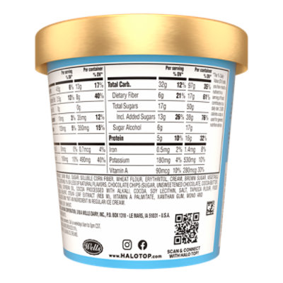 Halo Top Icecream Chocolate Chip Cookie Dough - 16 FZ - Image 3