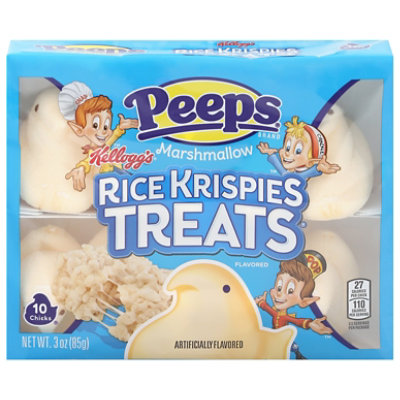 Peeps Rice Krispy Chicks 10ct - 3 OZ - Image 1