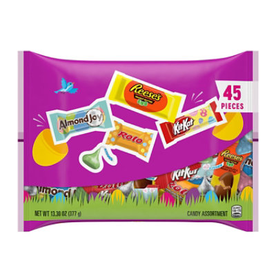 E Hsy Egghunt Purp Chocolate 45pc - 13.3 OZ - Image 1