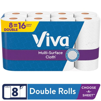 Viva Multi-Surface Cloth Paper Towels 110 Sheets Per Roll Per Roll - 8 Count - Image 1