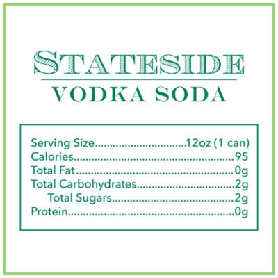 Stateside Lemon Cucumber Vodka Soda - 6-12FZ - Image 3