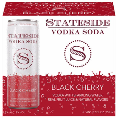 Stateside Black Cherry Vodka Soda - 6-12FZ - Image 1
