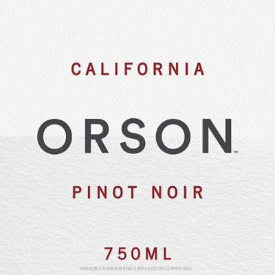 Orson Pinot Noir - 750 ML - Image 3