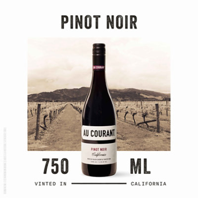 Au Courant Pinot Noir Wine - 750 ML - Image 2