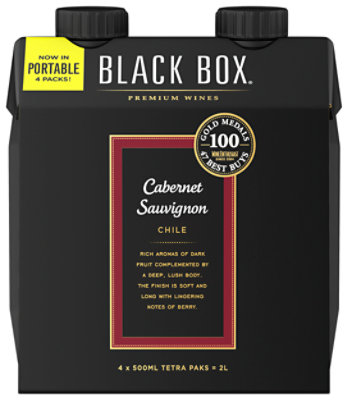 Black Box Cabernet Sauvignon 4pk Wine - 4-500ML - Image 1