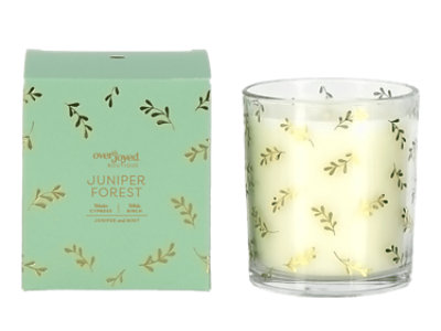 Overjoyed Boutique Holiday Box Candle Juniper Forest - Each - Image 1