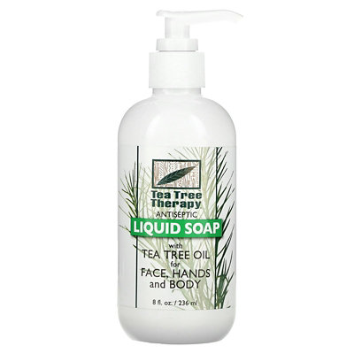 Tea Tree Therapy Antiseptic Liquid Soap, With Tea Tree Oil, 8 fl oz (236 ml) - Image 1