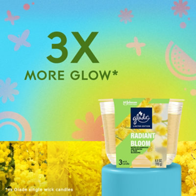 Glade Candle 3 Wick Radiant Bloom - EA - Image 3