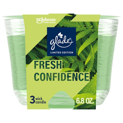 Glade Candle 3 Wick Fresh Confidence, Limited Edition - 8.8 Oz - 6.8 OZ - Image 1