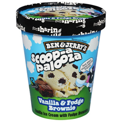 Ben & Jerry's Ice Cream Vanilla Fudge Brownie 1 Qt - 1 QT - Image 3