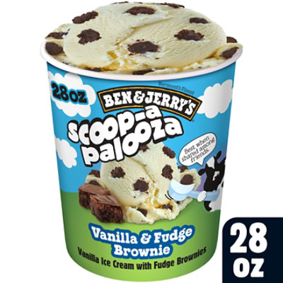 Ben & Jerry's Ice Cream Vanilla Fudge Brownie 1 Qt - 1 QT - Image 2