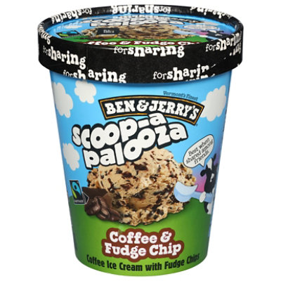 Ben & Jerry's Ice Cream Coffee Fudge Chip 1 Qt - 1 QT