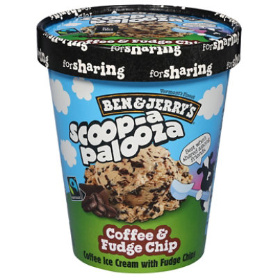 Ben & Jerry's Ice Cream Coffee Fudge Chip 1 Qt - 1 QT - Image 3