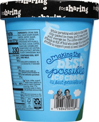 Ben & Jerry's Ice Cream Coffee Fudge Chip 1 Qt - 1 QT - Image 6