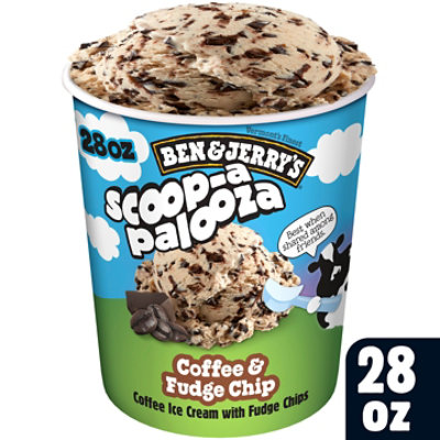 Ben & Jerry's Ice Cream Coffee Fudge Chip 1 Qt - 1 QT - Image 2