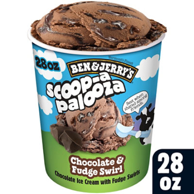 Ben & Jerry's Ice Cream Chocolate Fudge Swirl 1 Qt - 1 QT - Image 2