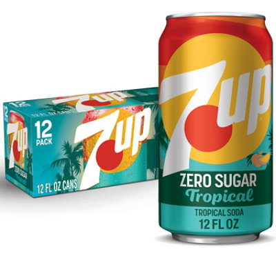 7up Tropical Zero Sugar 12-12fz - 12-12 FZ - Image 1