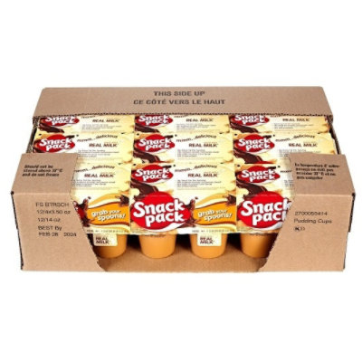 Snack Pack Pudding Butterscotch, 14 Ounce, 12 Per Case - Image 3