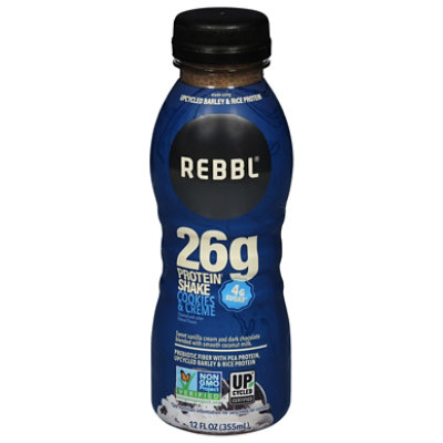 Rebbl 26g Protein Shake Cookies & Creme - 12 FZ - Image 2