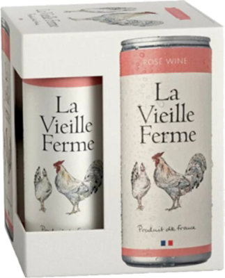 La Vielle Ferme Rose Can 4pk Wine - 4-250 ML - Image 1
