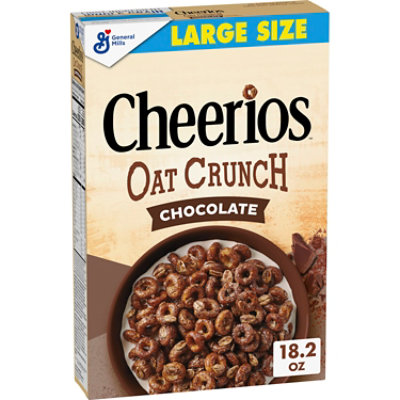Cheerios Oat Crunch Chocolate Breakfast Cereal Large Size - 18.2 OZ - Image 2
