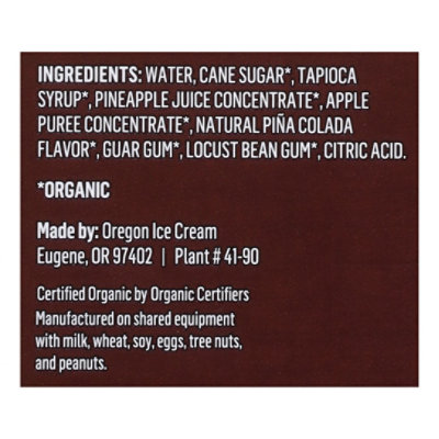 Aldens Organic Sorbet Bar Pina Colada Dairy Free Organic - 10 FZ - Image 5