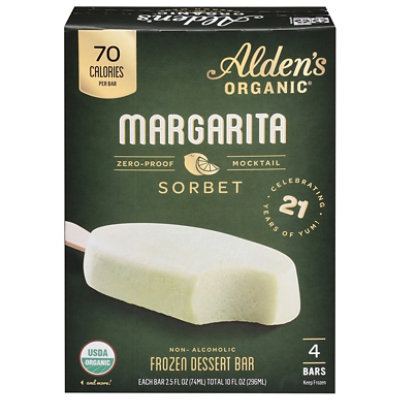 Aldens Organic Sorbet Bar Margarita Dairy Free Organic - 10 FZ - Image 1