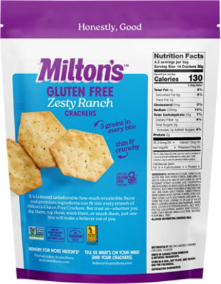 Miltons Crackers Zesty Ranch 4.5oz - 4.5 OZ - Image 5