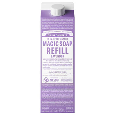 Dr Bronner Soap Refill Lavender - 32 FZ - Image 1