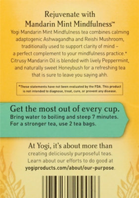 Yogi Teas Tea Mandarin Mint Mindfulness - 1.12 OZ - Image 5