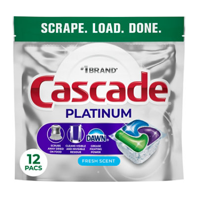 Cascade Platinum Actionpacs, Fresh Scent - 12 Ct. - 12 CT - Image 1