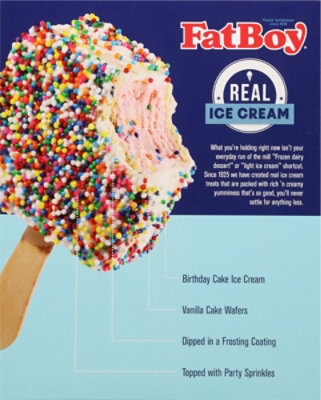 Fatboy Birthday Cake Ice Cream Sandwich Pop  4-3.5 Fz  , 14 Fz - 4-3.5 FZ - Image 6