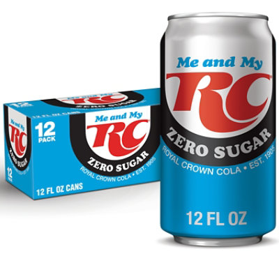 Rc Cola Zero Sugar 12-12fz - 12-12 FZ - Image 1