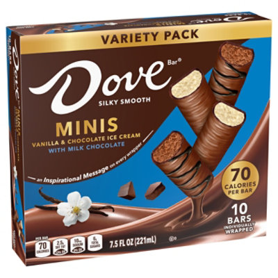 Dodove Milk Chocolate Ice Cream Bars Te Size, 10ct, 7.5 Fz - 7.5 FZ - Image 2