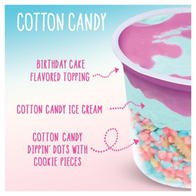 Dippin' Dots Cotton Candy Ice Cream Sundae Cups, 4-4 Fz, 16 Fz - 4-4 FZ - Image 2