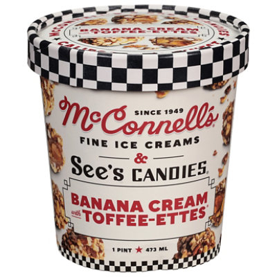 Mcconnell's Fine Ice Creams Banana Cream With Toffee-ettes   Pt - PT - Image 1