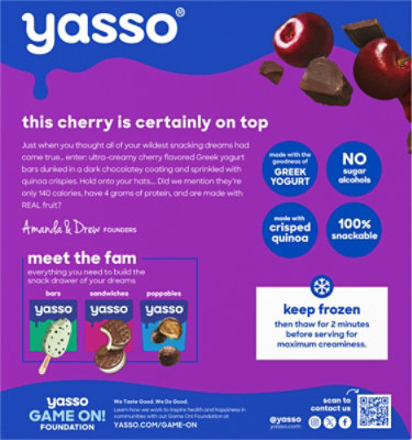 Yasso Ice Cream Cherry Chocolate Crunch 4 Ct. 10.6 Fz - 10.6 FZ - Image 6