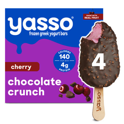 Yasso Ice Cream Cherry Chocolate Crunch 4 Ct. 10.6 Fz - 10.6 FZ - Image 1