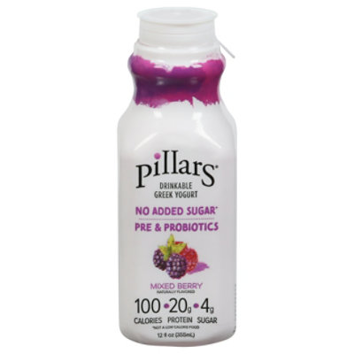 Pillars Yogurt Llc Yogurt Drinkable Mixed Berry - 12 FZ - Image 2