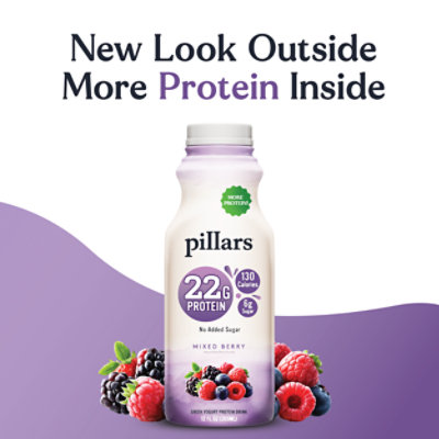 Pillars Yogurt Llc Yogurt Drinkable Mixed Berry - 12 FZ - Image 2