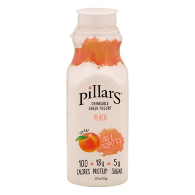 Pillars Yogurt Llc Yogurt Drinkable Peach - 12 FZ - Image 3