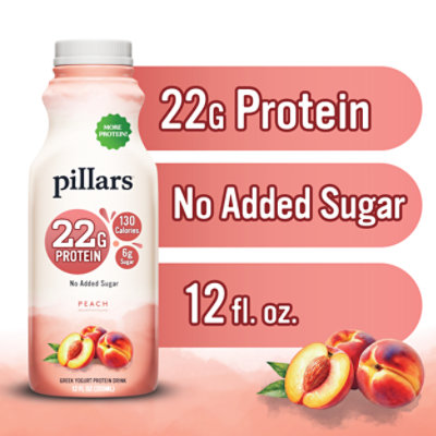 Pillars Yogurt Llc Yogurt Drinkable Peach - 12 FZ - Image 2